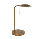Verstelbare bronzen led bureaulamp