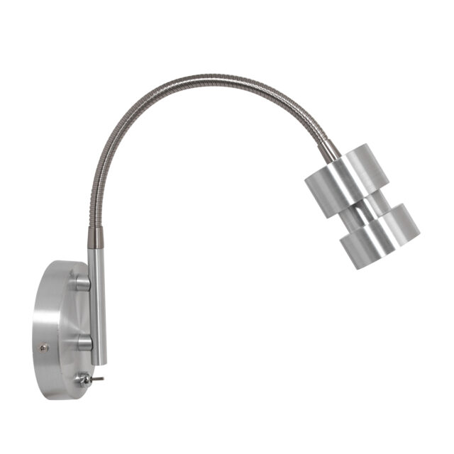 Verstelbare wand leeslamp LED | staal