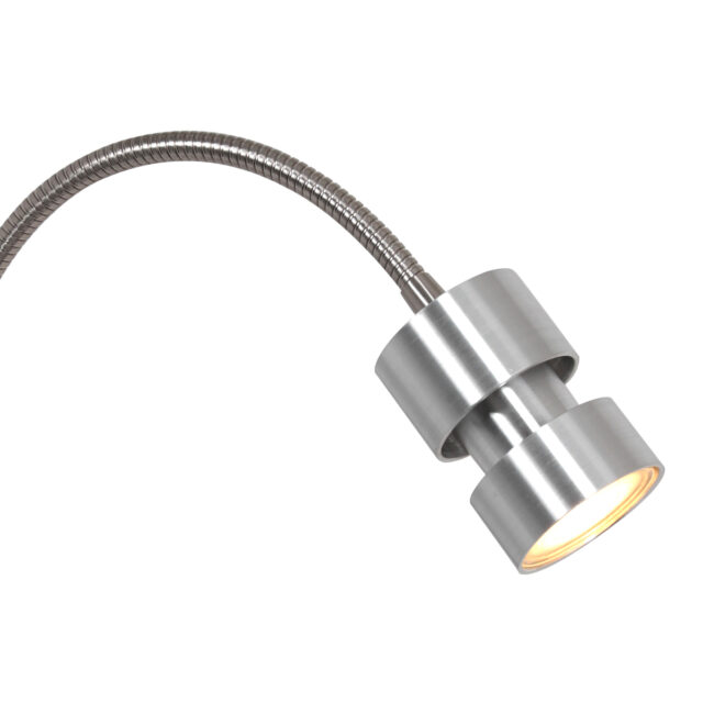 Verstelbare wand leeslamp LED | staal