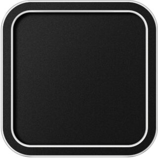 Vierkante badkamer plafondlamp zwart - IP44