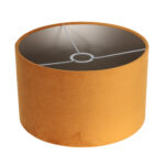 Vloerlamp Stang 1 lichts Zwart met Kap Oker Velours