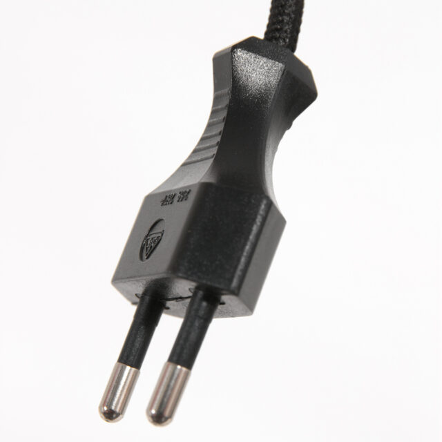 Vloerlamp Stang 1 lichts Zwart met Kap Oker Velours