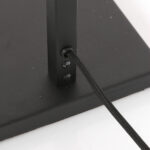 Vloerlamp Stang 1 lichts Zwart met Kap Oker Velours