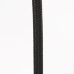 Vloerlamp Stang 1 lichts Zwart met Kap Taupe Velours