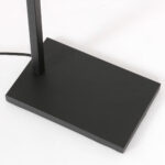 Vloerlamp Stang 1 lichts Zwart met Kap Taupe Velours