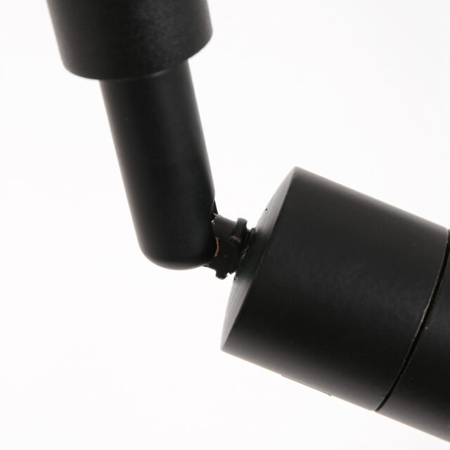 Vloerlamp Stang 1 lichts Zwart met Leeslamp en Kap Groen Velours