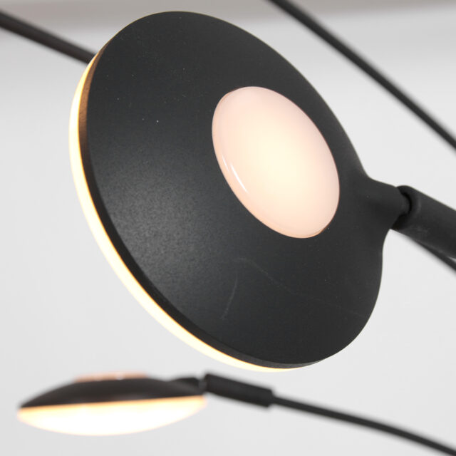 Vloerlamp Synna 5 Lichts Zwart 16