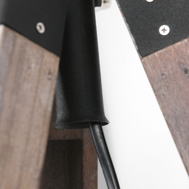 Vloerlamp Triek 1 lichts Hout/Zwart zonder Kap