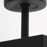 Wandlamp Stang 1 lichts Zwart met Kap Oker Velours