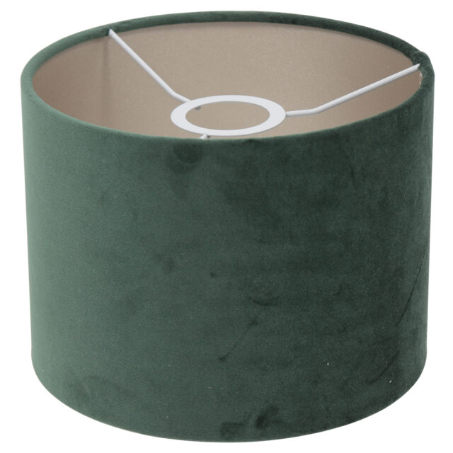Wandlamp Stang 1 lichts Zwart met Leeslamp en Kap Groen Velours