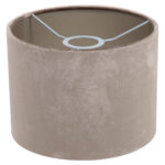Wandlamp Stang 1 lichts Zwart met Leeslamp en Kap Taupe Velours
