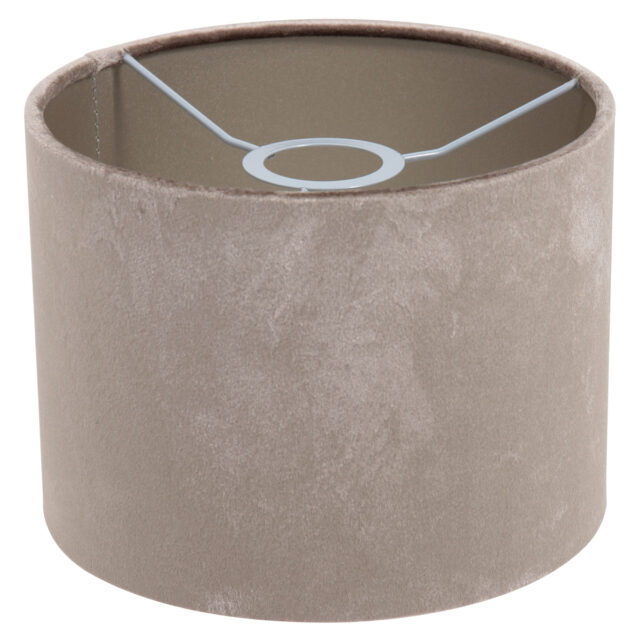Wandlamp Stang 1 lichts Zwart met Leeslamp en Kap Taupe Velours