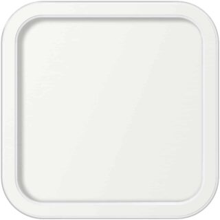 Witte plafondlamp badkamer vierkant 30 x 30 cm