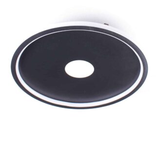 Zwarte badkamer plafondlamp led Ø 40cm - IP44