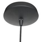 Barlamp LED 1 lichts zwart met glas