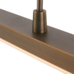 Bronzen eettafellamp Zelena LED met dimmer