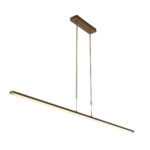 Bronzen eettafellamp Zelena LED met dimmer