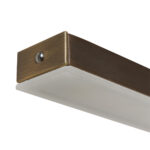 Bronzen eettafellamp Zelena LED met dimmer