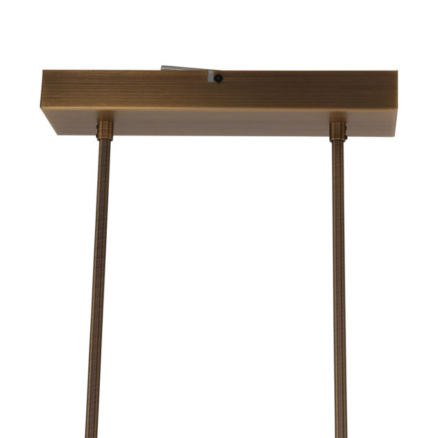 Bronzen eettafellamp Zelena LED met dimmer