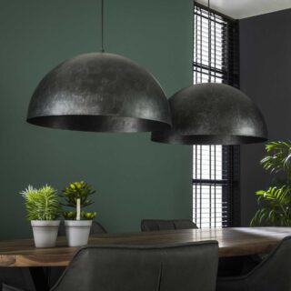 Grote 2 lichts eettafellamp Ø 60cm  Dome | charcoal