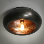 Landelijk robuuste plafondlamp | Zwart bruin Ø 42 cm