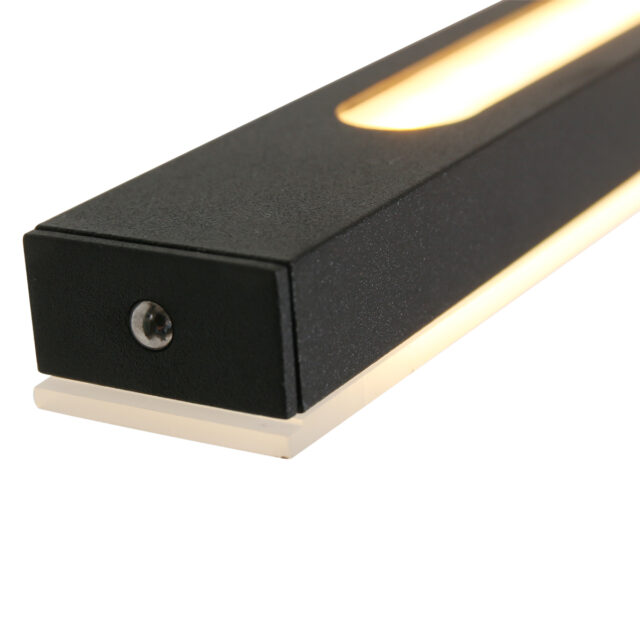 Moderne zwarte hanglamp LED met dimmer