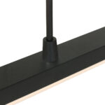 Moderne zwarte hanglamp LED met dimmer