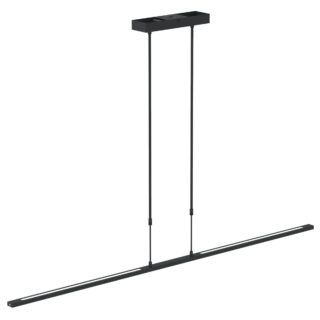 Moderne zwarte hanglamp LED met dimmer