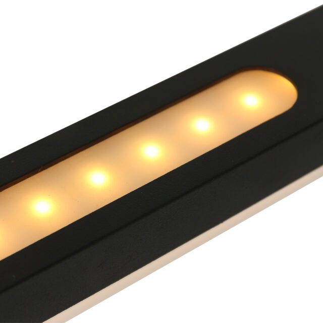 Moderne zwarte hanglamp LED met dimmer
