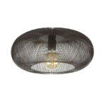 Plafondlamp Copper Twist zwart nikkel Ø 43cm