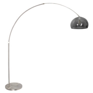 Verstelbare booglamp met plexiglas kap Ø 38 cm grijs / smoke