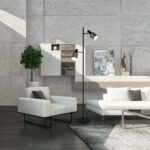 Vloerlamp Fjorgard | 2 lichts | zwart / staal | 155 cm hoog | dimbaar | modern design