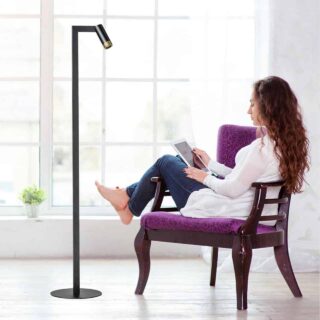 Vloerlamp Miller | 1 lichts | zwart | 130 cm | modern design