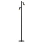 Vloerlamp Miller 2-lichts zwart