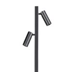 Vloerlamp Miller 2-lichts zwart