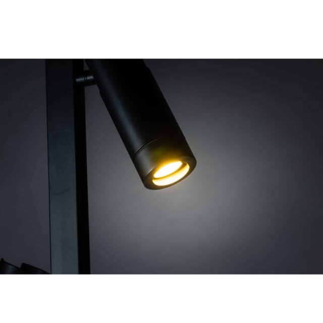 Vloerlamp Miller 2-lichts zwart