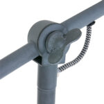 Vloerlamp Nové 1 lichts Grijs/Wit