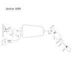 Wandlamp Fjorgard 1 lichts Zwart