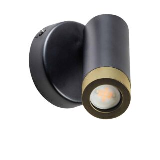 Wandlamp Miller 1-lichts zwart