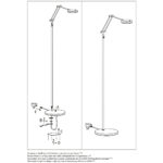 Moderne staande leeslamp LED | colour change 2200-3000 Kelvin