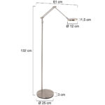 Moderne staande leeslamp LED | colour change 2200-3000 Kelvin