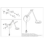 Moderne zwenk wandlamp led met dimfunctie