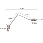 Moderne zwenk wandlamp led met dimfunctie