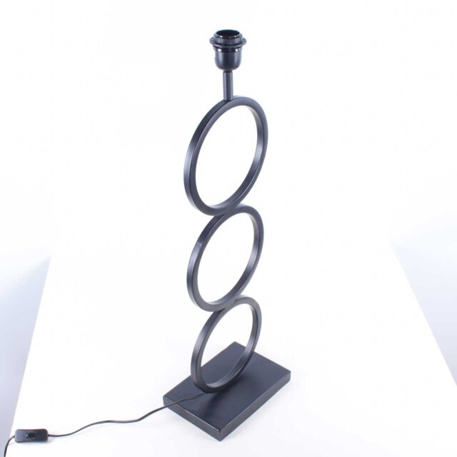 Moderne tafellamp zwart | kap velours geel | goud