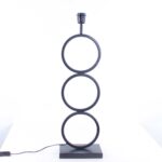 Moderne tafellamp zwart | kap velours geel | goud