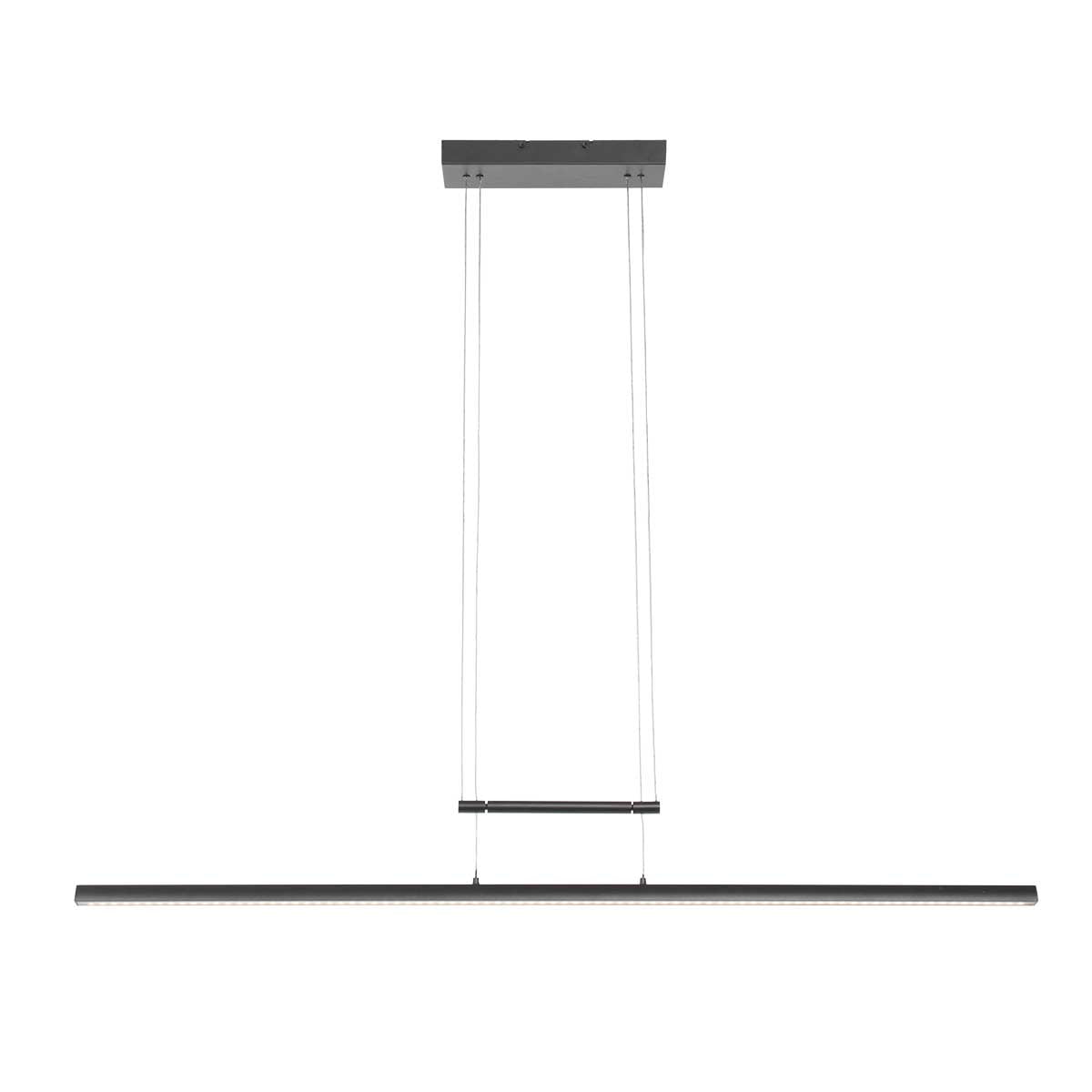 Hanglamp Profilo | Zwart | Met led en dimmer | Lichtkleur verstelbaar | 114,5 cm