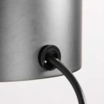 Glazen design tafellamp zwart | smoke