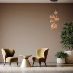 Glazen vide lamp hanglamp 5 lichts Amber | Messing |Zwart - 350 cm
