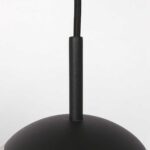 Hanglamp Bollique | 1 lichts | smoke | glazen bol | Ø 30 cm | 170 cm | dimbaar | modern design