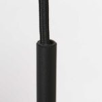 Hanglamp glazen bol | zwart | smoke Ø 20cm